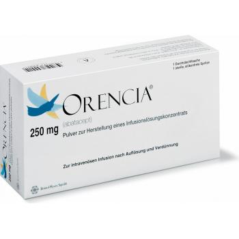 Orencia dry sub 250 mg with syringe thru